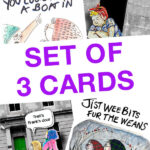 janey godley 3 card set